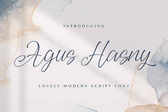 Agus Hasny: A Handwritten Font for Editorial Elegance