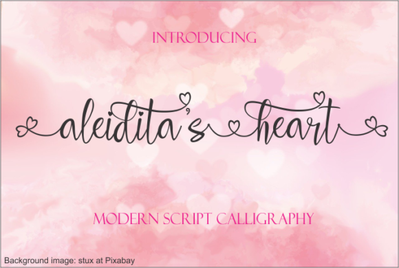 Aleidita s Heart: A Delicate Handwritten Font for Editorial Design