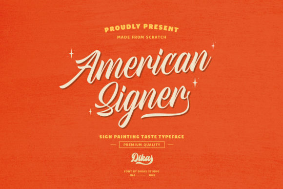 American Signer: A Bold and Stylish Handwritten Font for Modern Publications