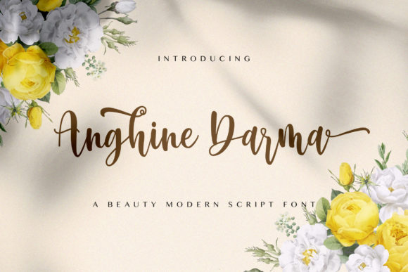 Anghine Darma: A Whimsical Script Font for Web Design