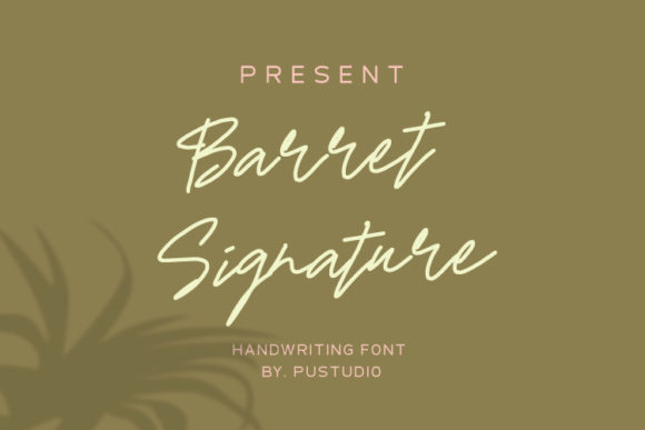 Barret Signature: A Handwritten Font for Engaging Visuals