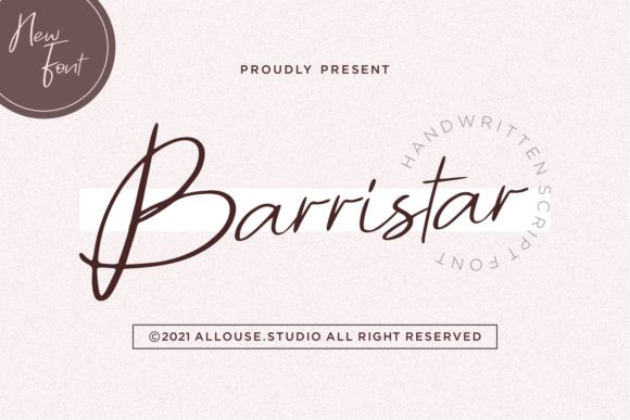 Barristar: A Stylish Script Font for Editorial Elegance