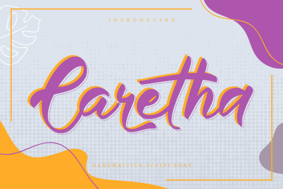 Caretha: A Charming Handwritten Font for Web Design