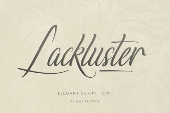 Discover Lackluster: A Versatile Script Font for Creative Projects
