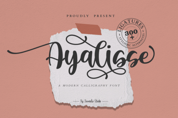 Discover the Charm of Ayalisse: A Modern Calligraphy Font