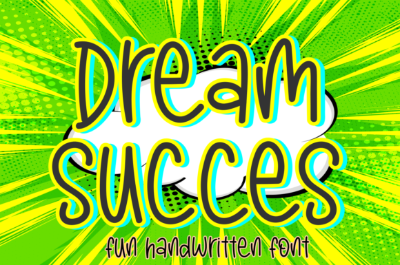 Discover the Charm of Dream Succes: A Handwritten Font for Editorial Design