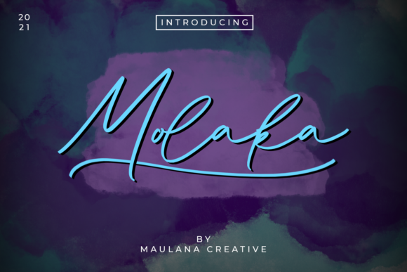Elevate Your Campaigns with Molaka, the Premium Script Font