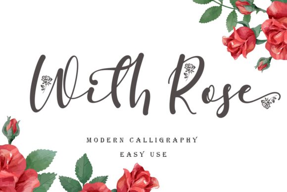 Enhance Your Brand with the Charming With Rose Font