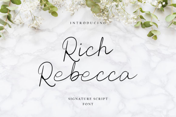 Enhancing Brand Elegance with Rich Rebecca Font