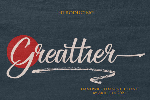 Greather: A Handwritten Font for Polished Branding