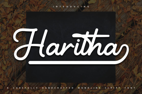 Haritha: A Vintage Styled Handwritten Font for Editorial Charm