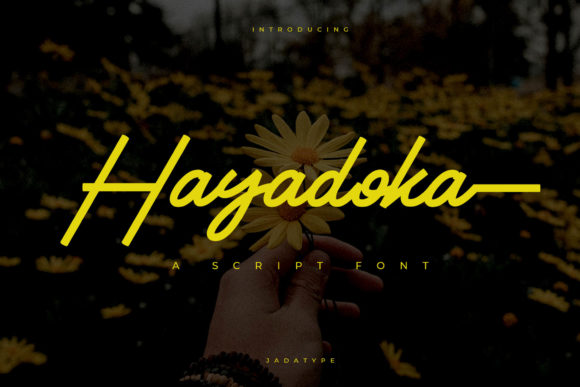 Hayadoka: A Cursive Script Font for Editorial Elegance