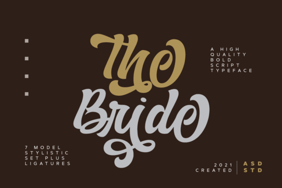Introducing The Bride: A Bold and Stylish Handwritten Font