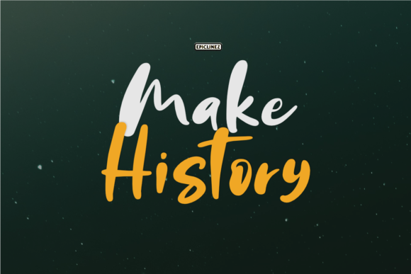 Make History: A Versatile Handwritten Font for Creative Projects