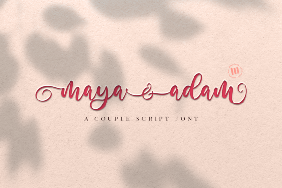Maya and Adam: A Romantic and Elegant Handwritten Font