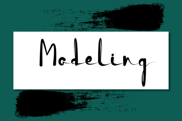 Modeling: A Handwritten Font for Creative Web Design