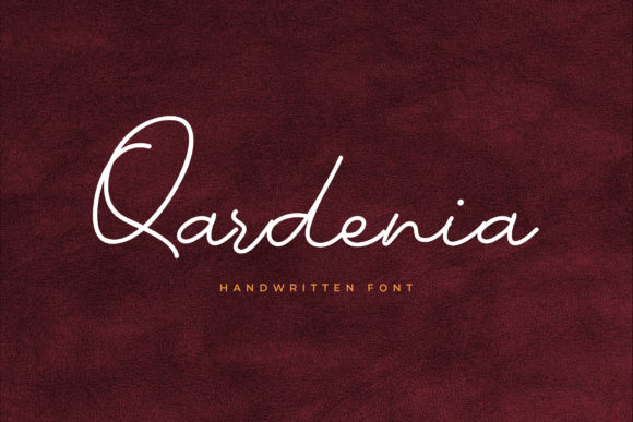 Qardenia: A Script Amp Font for Elegant Branding