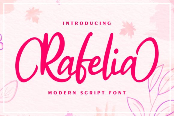 Rafelia: A Jolly and Round Handwritten Font for Web Design