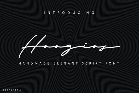 Unleash Creativity with Hoogios: A Stylish Script Font