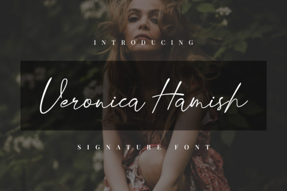 Veronica Hamish: A Handwritten Font for Elegant Campaigns